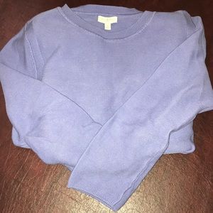 Dark periwinkle Talbots 3/4 sleeve sweater